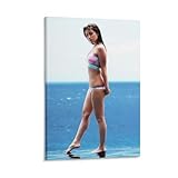 深田恭子セクシーなポスター (56) クール 壁アート キャンバス パネル オフィス装飾 ぶら下がる 版画 ギフト08x12inch(20x30cm)