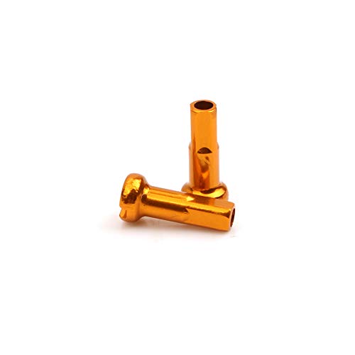Bike Spoke Nipples Steel Spoke Nipples Mountain Bicycle Spoke Cap For 14G 40Pcs 6 * 14Mm Gold #TOP1