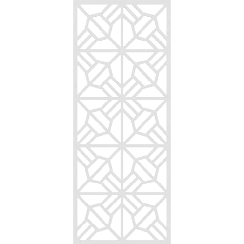 Image of 29 3 /8 inchW x 74 3 /8 inchH x 3 /8 inchT Auburn Decorative Fretwork Wall Panels in Architectural Grade PVC