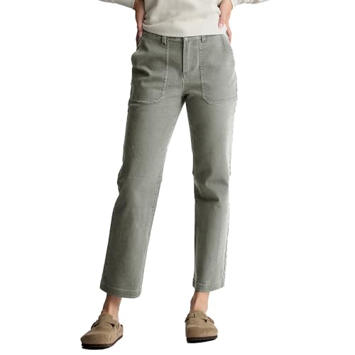 Free Fly Women's Folly Twill Pant - Cotton Stretch Twill Pants with Pockets and Belt Loops