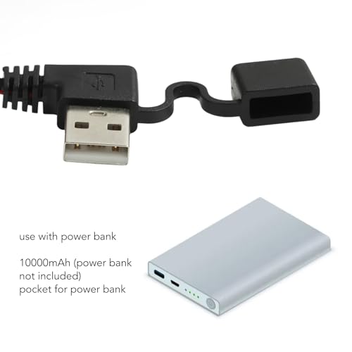 Manta con calefacción eléctrica USB de 5,2x2,6 pies para coche 7