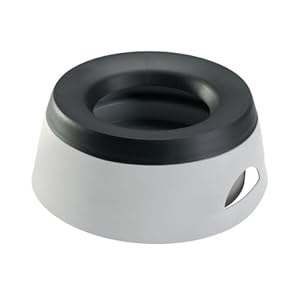 HUNTER ROAD REFRESHER 1,4 l, praktischer Reisenapf für Hunde, mit Anti-Schwapp-Funktion, grau/ schwarz