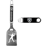 Siskiyou NFL Las Vegas Raiders Steel Logo Spatula w/Bottle Opener, One Size, Team Colors