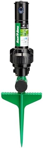 Best Above Ground Sprinkler – Which One Will Transform Your Lawn? 6 Rain Bird 42SASPG 42SA Gear Drive Rotor Lawn and Garden Sprinkler on Heavy Duty Green Spike, Adjustable 40° - 360° Pattern, 26