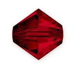 100pcs Genuine Preciosa Bicone Crystal Beads 4mm Siam Red Alternatives For Swarovski #5301/5328 #preb405