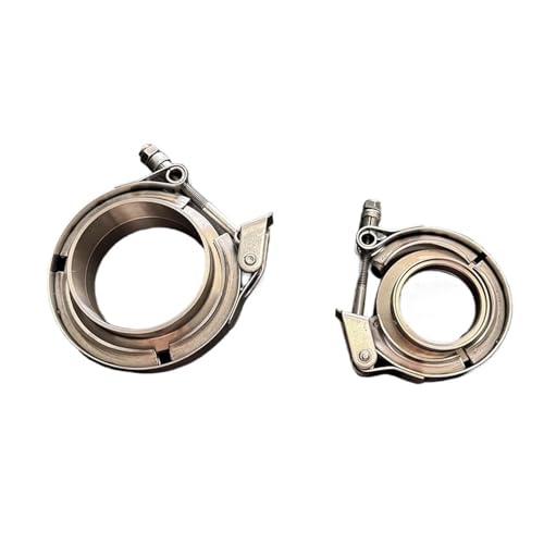 Brida de tubo de escape titanio de 45mm Vband macho hembra para coche de carreras 5
