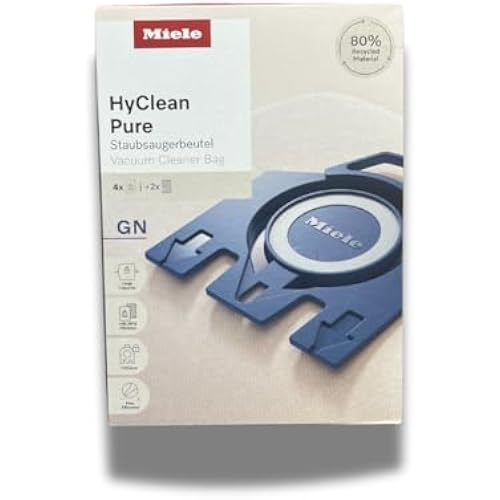 Miele Original AirClean 3D Efficiency GN Vacuum Cleaner Bags, for Miele Complete C2, Complete C3, Classic C1, S8, S5, and S2 Vacuum Cleaners