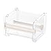 kdjsic Rouleau de Bureau Distributeur de Ruban adhésif Cutter Support de Rack de Stockage Organisateur de Bureau de Table Transparent Accessoire de Bureau d'école à Domicile