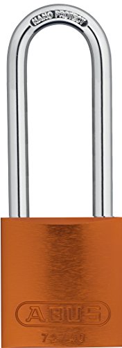 Image of Lockout Padlock, Keyed Alike, Aluminum, Orange, 3 in Shackle Height, 1 1 /2 in Body Width - 1 Each