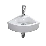 lavabo triangular stanza Hecho de materiales cerámicos de alta calidad, sin sustancias nocivas, ecológico, saludable y duradero