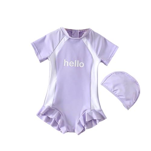 Maillot de bain manches longues fille évite les coups de soleil piscine