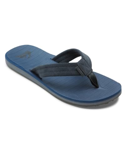 Image of Quiksilver Carver Suede Flip Flops for Men, Arch Support Athletic Mens Sandals, Thong Mens Slides