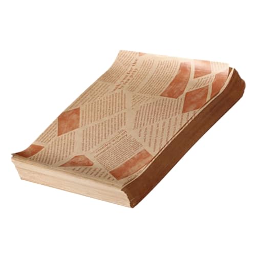 iplusmile 100枚 食品用グレースプルーフペーパー バーガー包装紙 サンドイッチ包み紙 多用途耐油ラップ 焼き菓子や揚げ物の敷紙 家や飲食店向