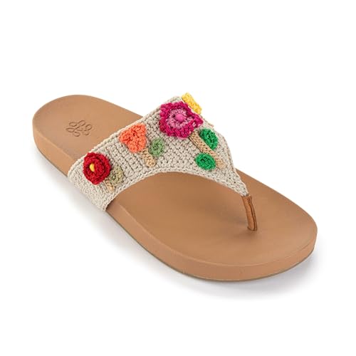 Image of The Sak Everly Slide Sandal - Women's Flat Fashion Slides with Soft Cushion Sole - Beach Slip On Sandals For Everyday