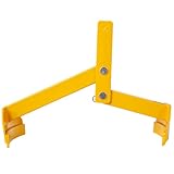 Steel Drum Lifter, Heavy Duty 1100 lbs Capacity Tong-Style Barrel Lifting Clamp for Forklift Use, Vertical Drum Lifting Device for 30-55 Gallon Steel Drums, Reliable Industrial Tool (Yellow)