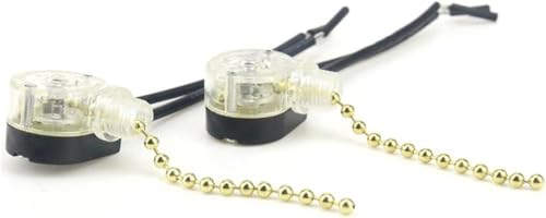 Interruptor de ventilador de techo con cadena negra para reparación 3