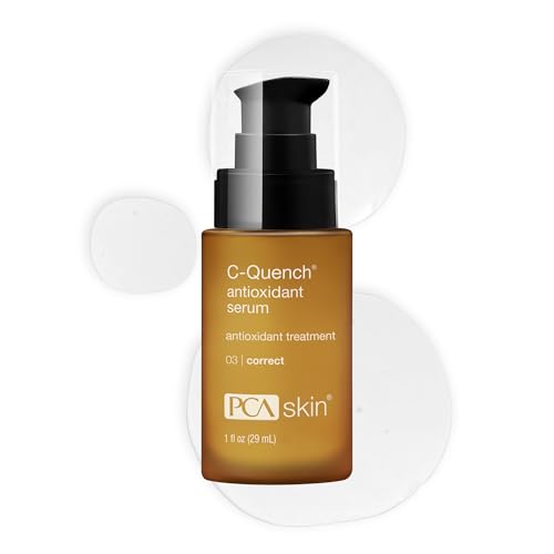 PCA SKIN Vitamin C Quench Antioxidant Protective Face Serum - Anti Aging Hydrating Facial Corrector with Hyaluronic Acid for Fine Lines & Wrinkles, Recommended for Oily & Acne-Prone Skin (1 fl oz)