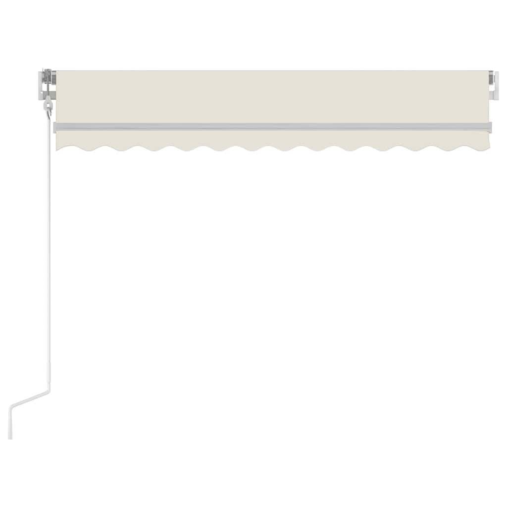 vidaXL Tenda da Sole Retrattile Automatica 300x250 cm Crema