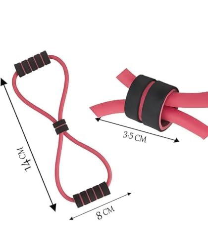Image of Professional Figure 8 Resistance Band for Yoga & Strength Training - Shoulder Stretch, Chest Expander & Workout Loop - Home Gym Equipment for Men & Women (Multicolor)