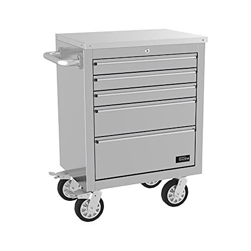Güde Edelstahl Werkbank 66,8x49,3x90,5 cm GW 5 INOX Rollwagen Werkzeugwagen
