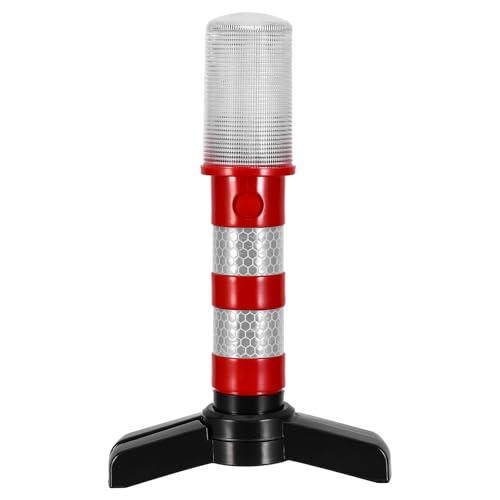 CONGARTENO Luz de Advertencia LED Intermitente Roja con Soporte Magnético para Seguridad Vial, Luz de Emergencia Portátil para Tráfico y Camping, Barra Luminosa de Rescate de Carretera