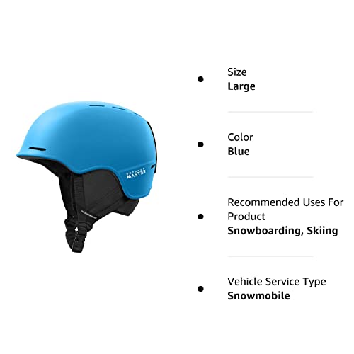 Outdoormaster Ski Helmet With Audio-Ready Function, Impact-Snowboard Helmet For Men, Women,Youth & Kids - Blue - L #TOP6
