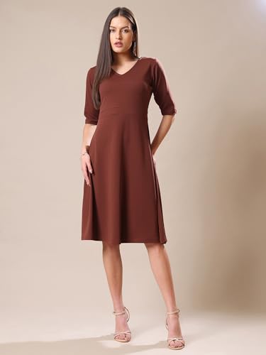 Image of PURVAJA Women's Fit & Flare Mini Dress (Bely-033-040)