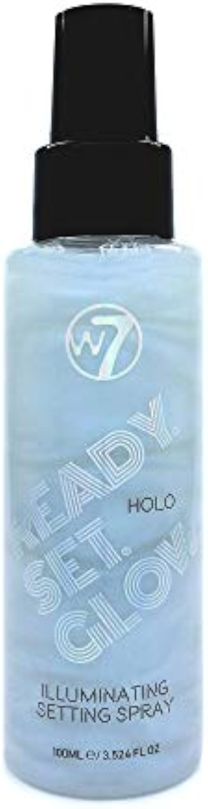 W7 Ready Set Glow Makeup Setting Spray - Shimmer Finish - Long-Lasting, Ultra-Fine Formula (Holo)