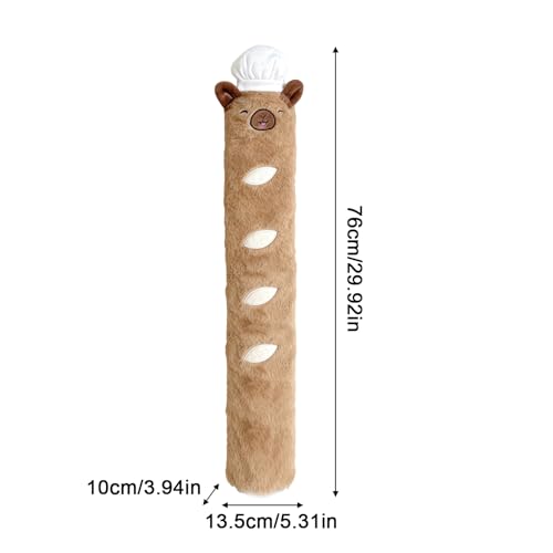 Bolsa de agua caliente de capibara de 3000 ml, botella resistente con funda suave para hombro 5