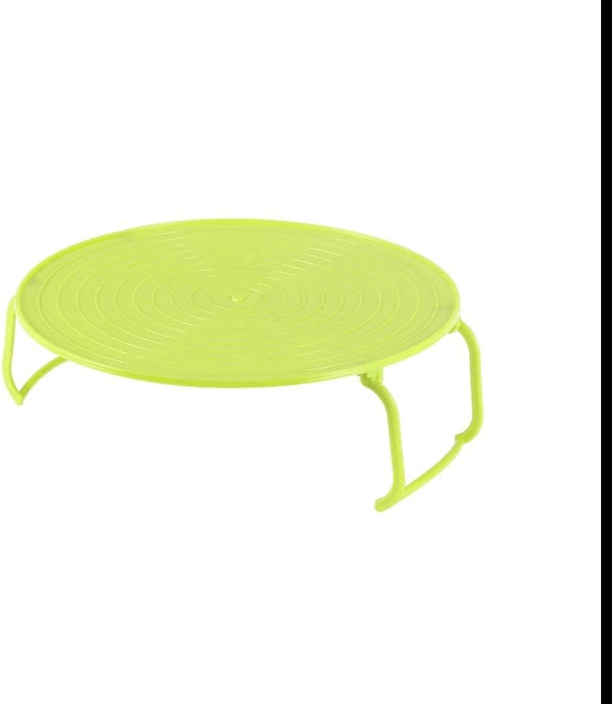 Green Steaming Rack High Temperature Resistant Foldable Easy to Use and Easy to Clean