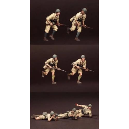 Soldats italiens infanterie Afrique du Nord WW2 kit maquette résine 1/35