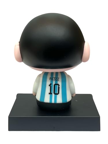 Image of AUGEN Super Hero Shinchan Messi Action Figure Limited Edition Bobblehead with Mobile Holder for Car Dashboard, Office Desk & Study Table (Pack of 1)