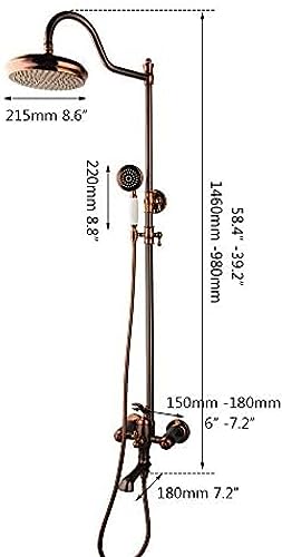 Ensemble de douche en cuivre pour rénover une salle de bains rétro