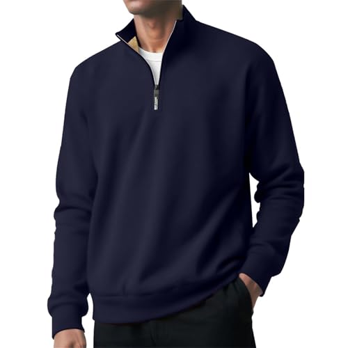 Sudaderas para hombre, Camisas polo para hombre, Jerseys con forro polar, Sudaderas con cremallera, Sudadera con cremallera, Camisa con cuello alto, Engrosadas color sólido manga larga suéteres de