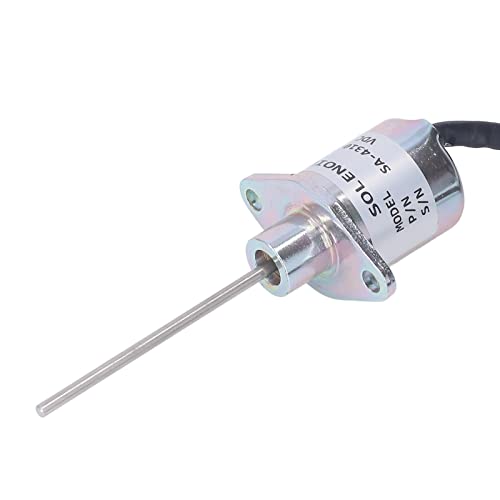 Válvula solenoide de parada, válvula solenoide flameout de combustível de liga de alumínio 12 V DC p