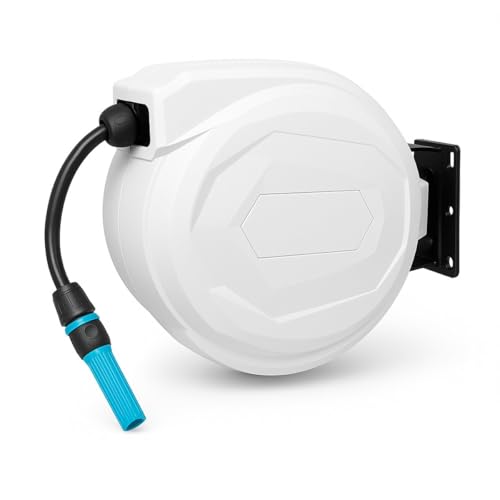 Carrete de pared AVOID® 20 m - Carrete automático de manguera de jardín con montaje en pared -...