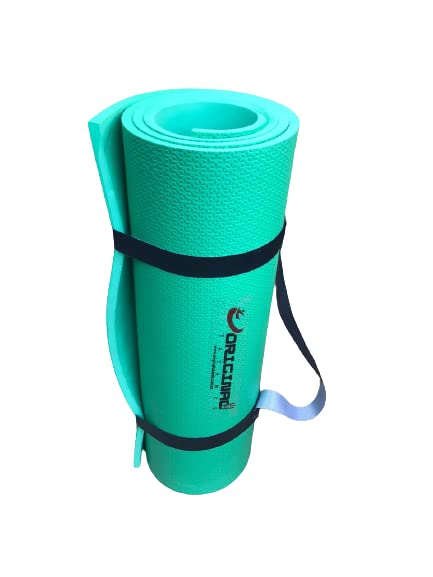 COLCHONETE EVA (170X50X1CM) PARA YOGA E EXERCÍCIOS, ACOMPANHA ALÇA. (VERDE)
