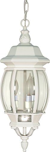 Nuvo 60/894 Three Light Hanging Lantern, White