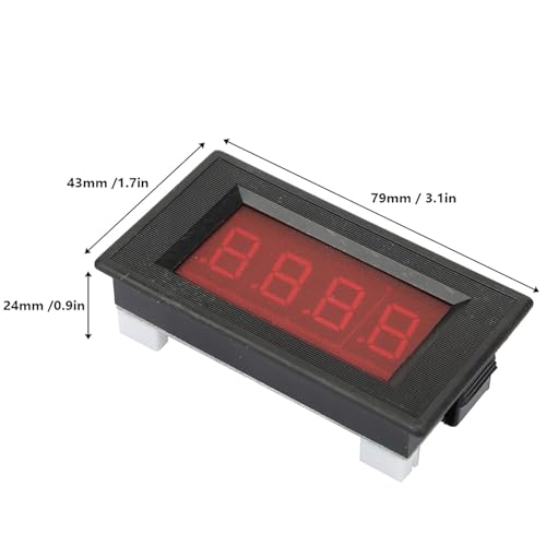 Image of YWBL-WH 5135A DC Digital Panel Meter, DC5V, for DC300V /DC400V /DC500V, Red LED Display, Plastic and Aluminum Alloy, 3.1 x 1.7 x 0.9 in