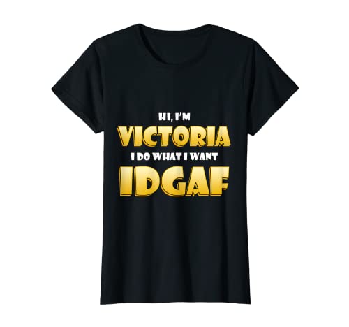Mujer Victoria IDGAF - Disfraz de Halloween para Victoria Camiseta