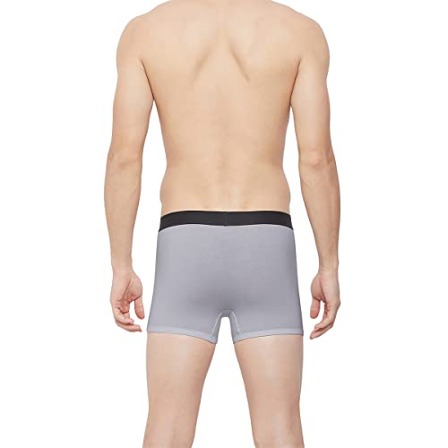 Image of ALMO Men's Micromodal Trunks (Pack of 3)| 3X Softer Than Cotton | Regular Fit | Ultrasoft Waistband | Metallic Collection