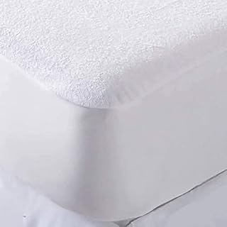 Sasma Home - Waterproof Cot Mattress Protector - Hypoallergenic, Cotton Rich Cot Mattress Protector - to Fit Cot Mattress 60x120 cm