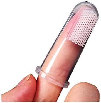 Super Soft Pet Finger Toothbrush Teddy Dog Brush Bad Breath Tartar Teeth Tool Clean Pet Teeth Silica Gel Toothbrush Puppy Toothbrush Cat…