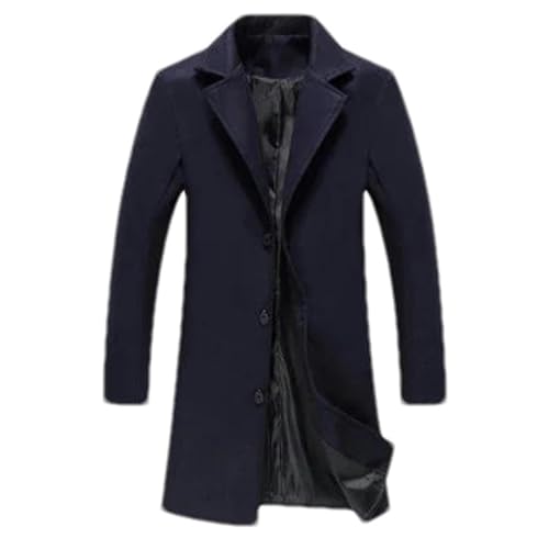 Manteau ajusté en laine JXQXHCFS Veste pour homme idéale pour les trajets urbains en hiver 3XL
