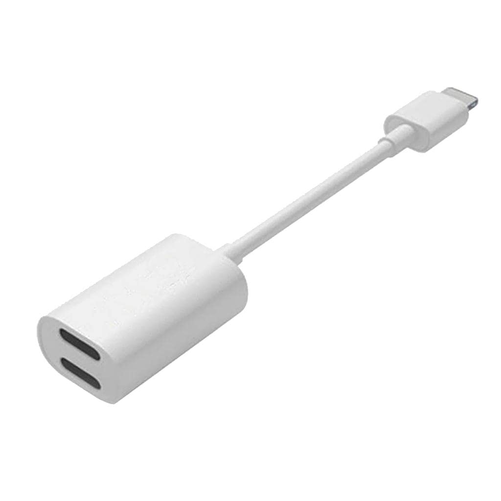 splitter adapter dual headphone audio and charge cable for iphone 7 8 plus