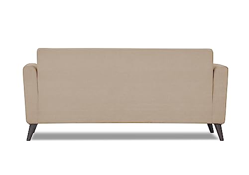 Image of Adorn India Daniel 3 Seater Sofa (Beige) (3 Year Warranty)