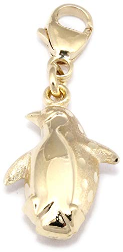 Preisvergleich Produktbild Anhänger Charm Pinguin Gold 333 Einhänger Gelbgold Unisex