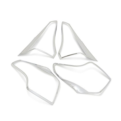 Kadore Rear Tail Lights Cover Trim Bezels For Toyota Rav4 2018 2017 2016 Chrome Outside Accessories 4Pcs/Set #TOP7