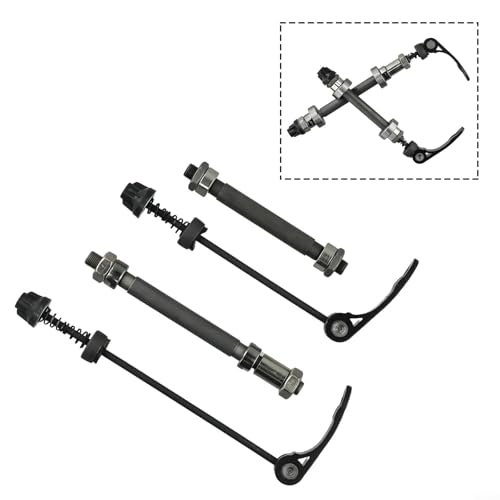 Quick Release Bike Axle Skewer Wheel Hub Bike Axle Replacement Parts for Mountain Bike(Front + Rear) - Thumbnail 3