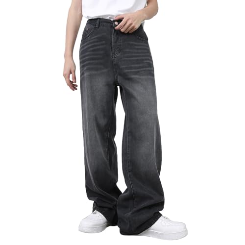 Loose Fit Jeans for Men Baggy Y2k Streetwear Casual Wide Leg Loose Fit Denim Pants Hip Hop Skater Carpenter Jeans